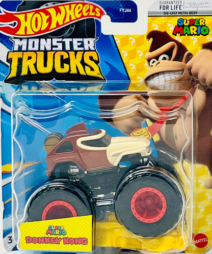 Hot Wheels Monster Trucks Donkey Kong with Connect & Crash