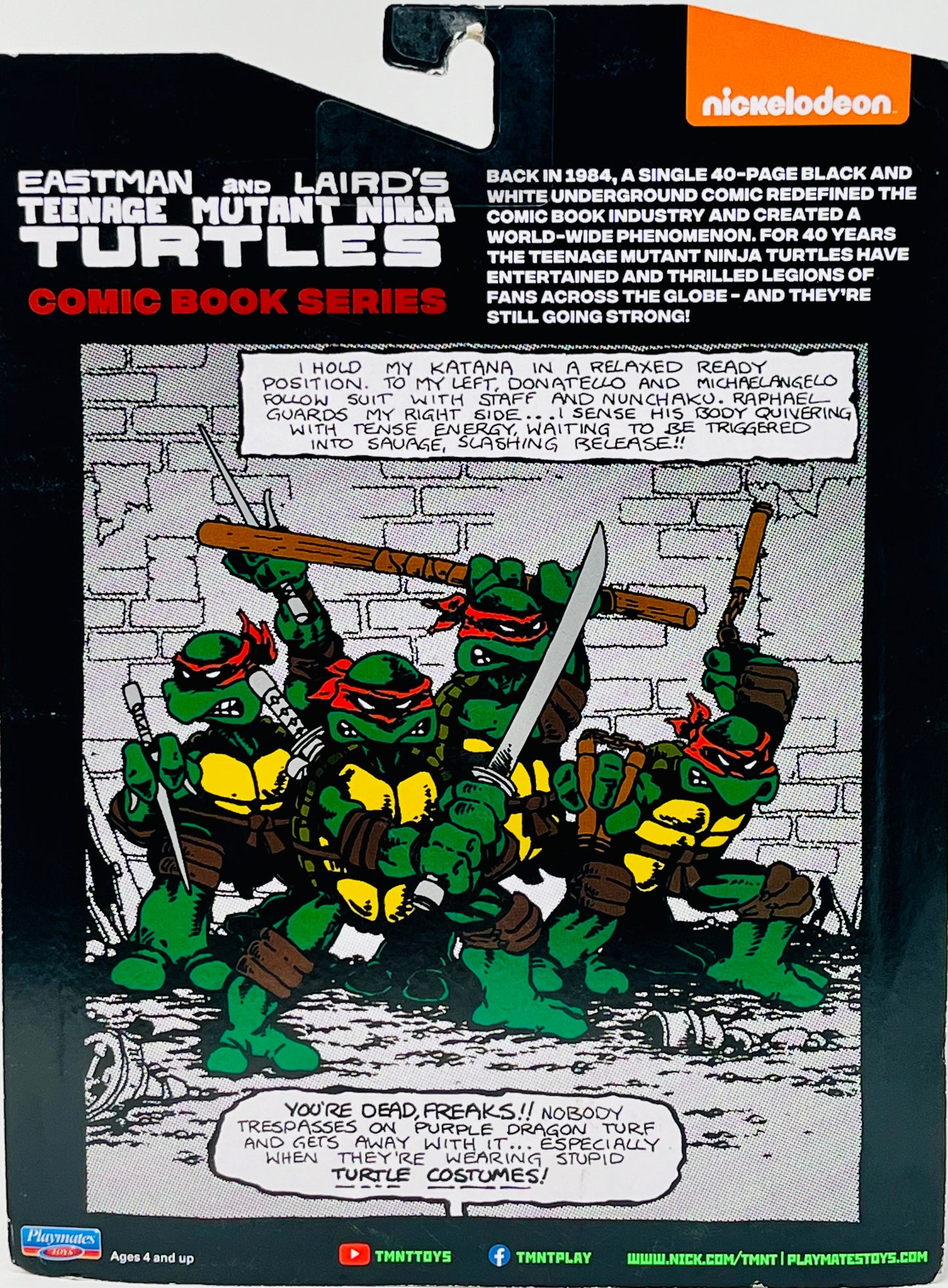 TMNT Eastman & Lairds Comic Book Series 1984 Michelangelo Figure Playmates