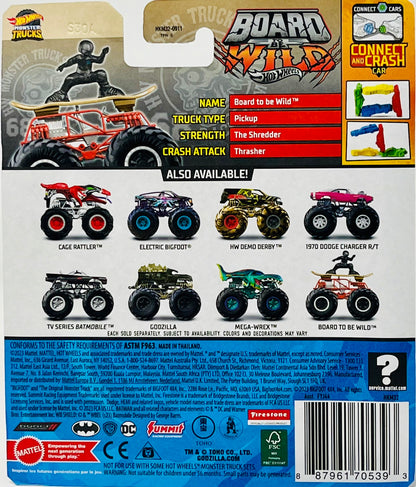 Hot Wheels Monster Trucks Board to be Wild Freestyle Wreckers 1/11