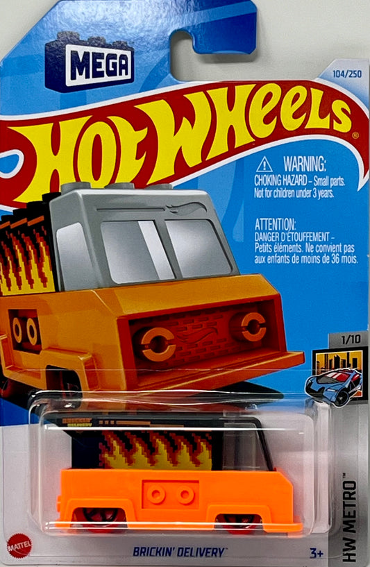 Hot Wheels Brickin Delivery Orange 104/250 HW Metro