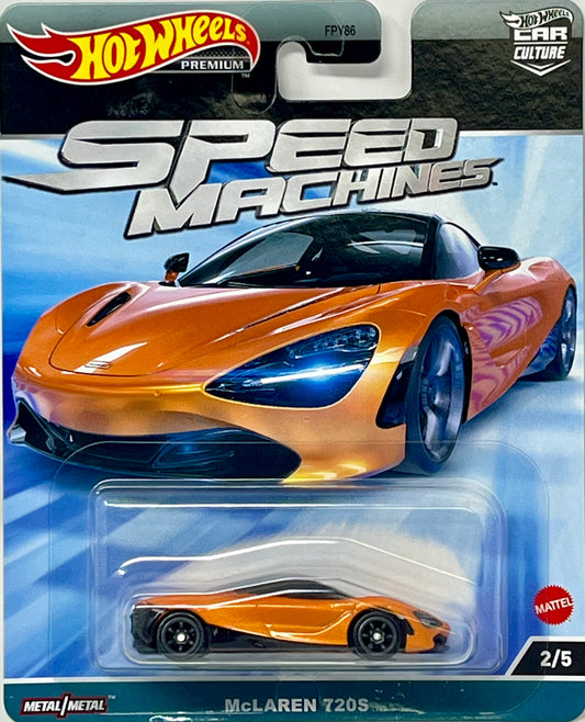 Hot Wheels Car Culture McLaren 720s Speed Machines 2/5 Metal/Metal