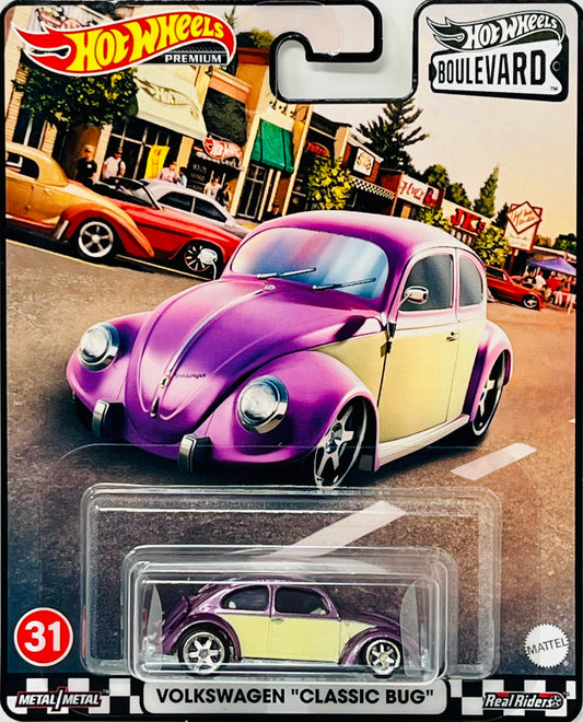 Hot Wheels Premium Boulevard Volkswagen “Classic Bug” #31 Real Riders Metal