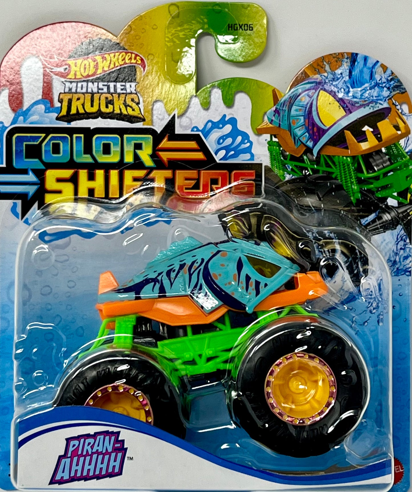 Hot Wheels Monster Trucks Color Shifters Piran-Ahhhh