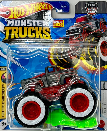 Hot Wheels Monster Trucks 1956 Hi-Tail Hauler Freestyle Wreckers