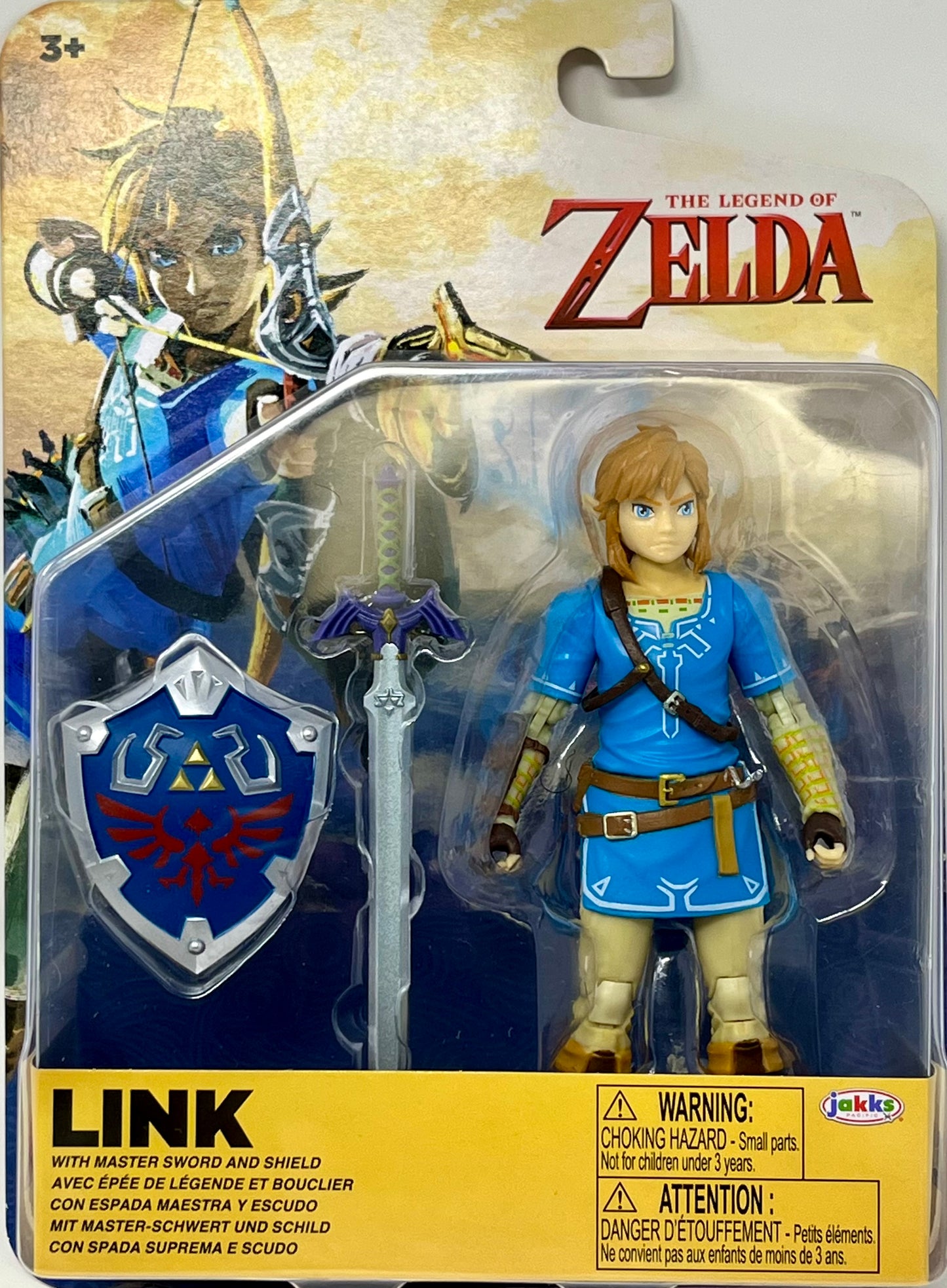 Legend of Zelda: Link w/ Master Sword & Hylian Shield  4" Figure