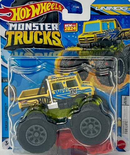 Hot Wheels Monster Truck Unimog Yellow Crash Legends Connect and Crash