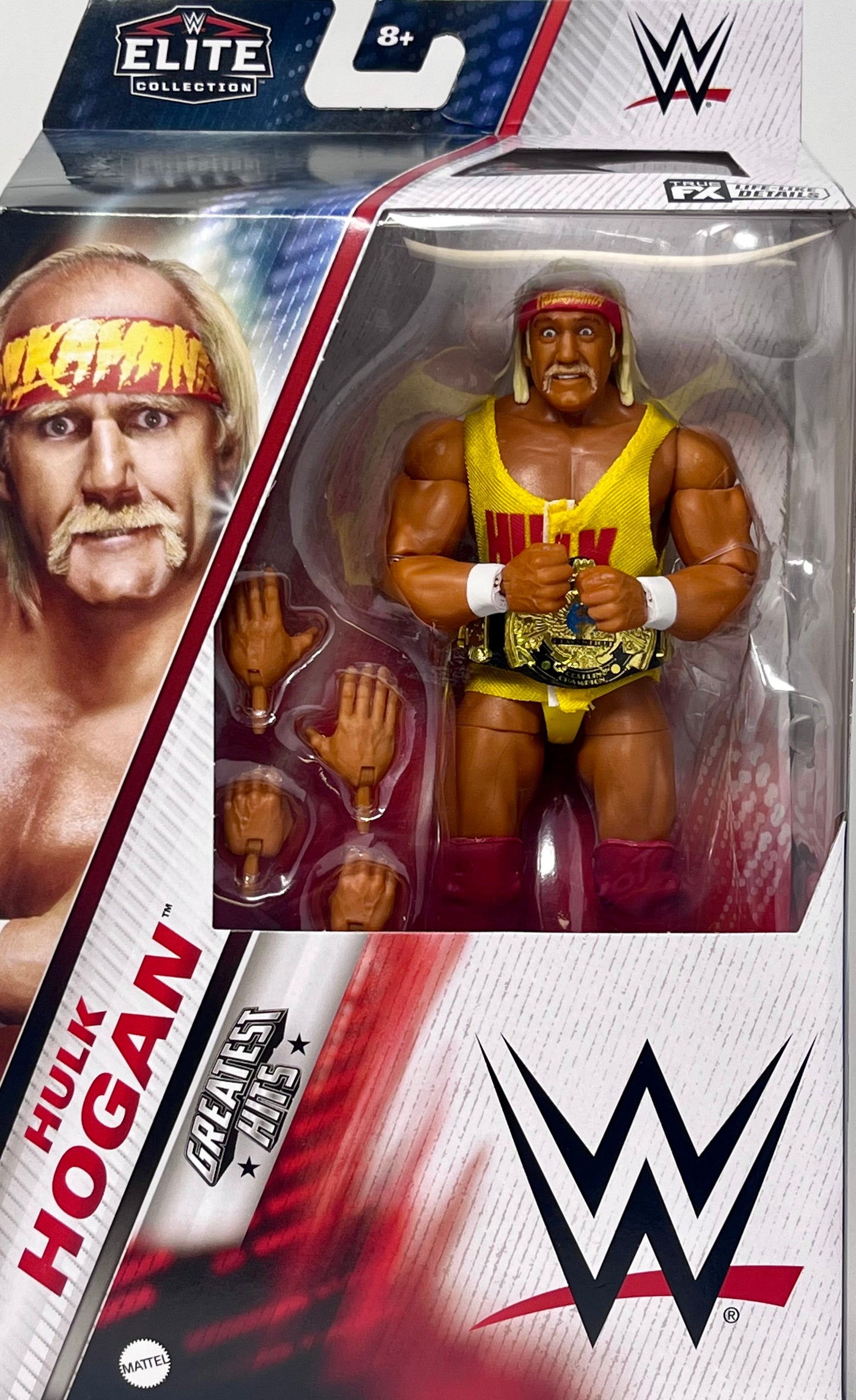 WWE Elite Hulk Hogan Greatest Hits Wrestling Action Figure Certified Authentic