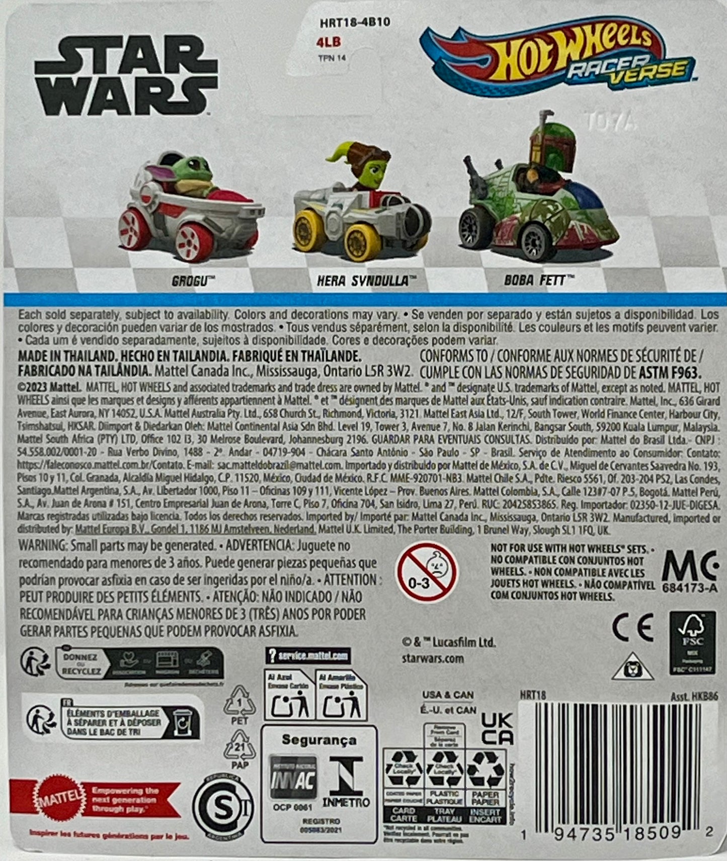 Hot Wheels Racer Verse Hera Syndulla Star Wars