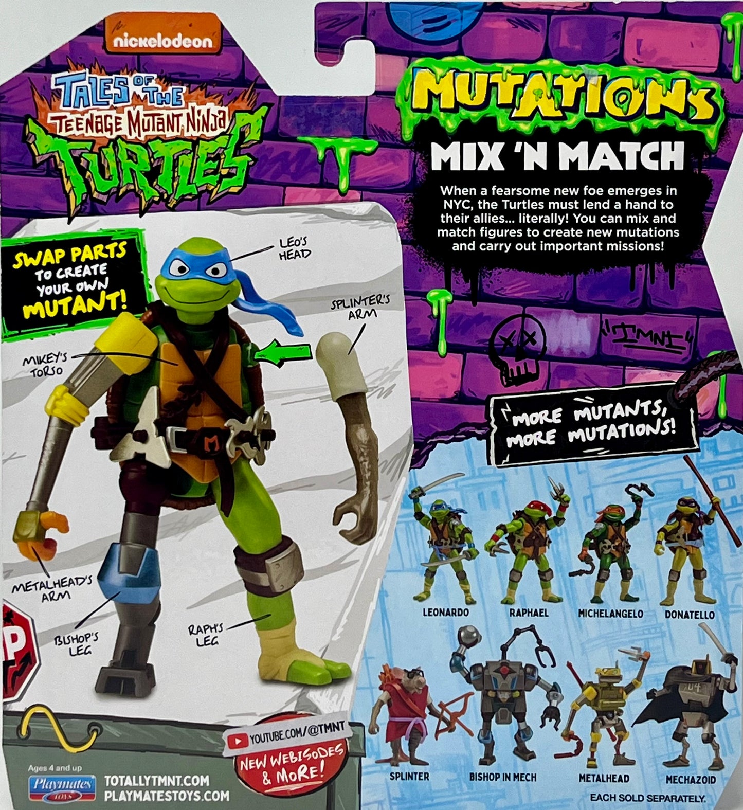 Teenage Mutant Ninja Turtles Bishop In Mech  Mutations Mix N Match