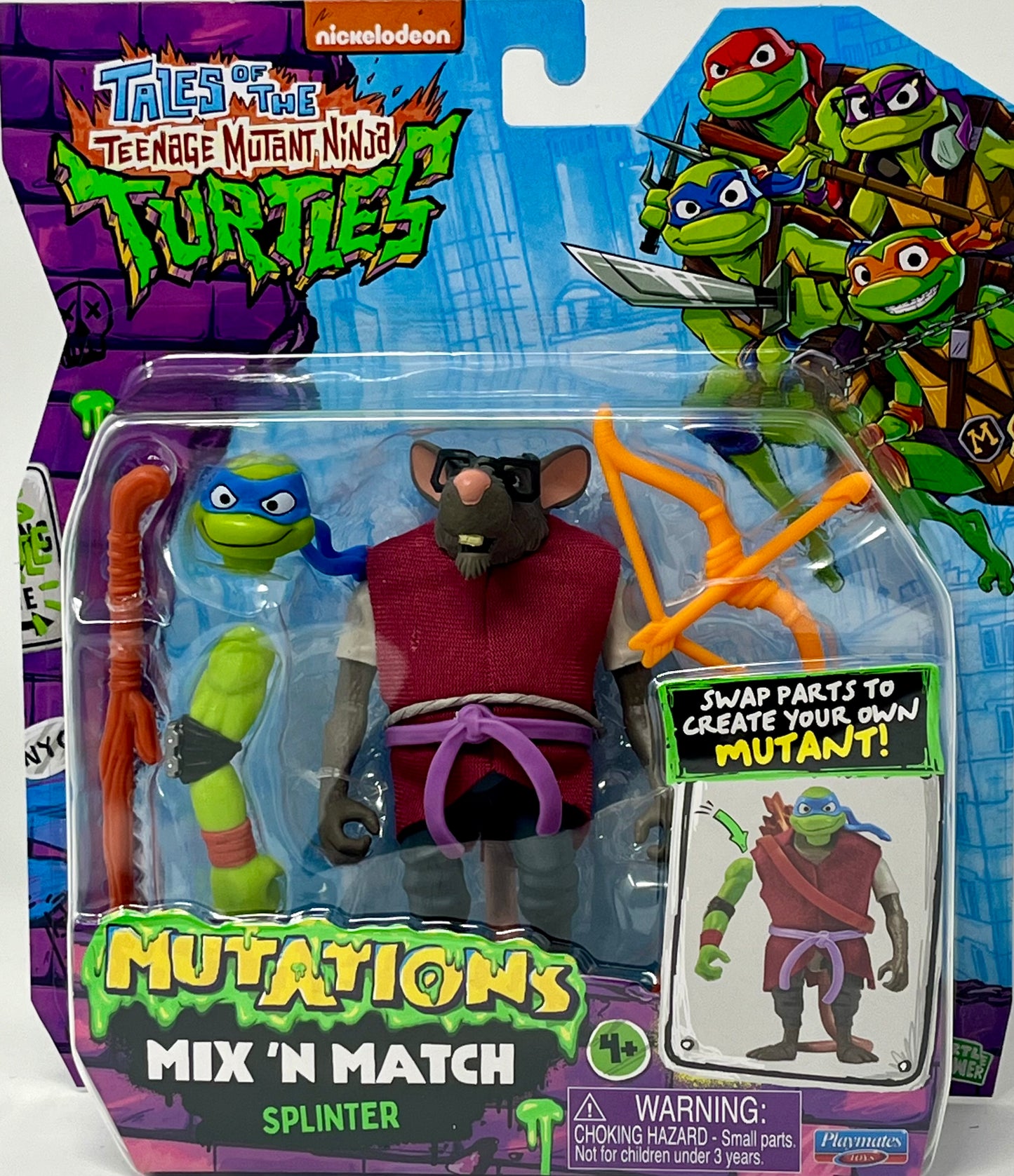 Teenage Mutant Ninja Turtles Splinter Mutations Mix N Match Leonardo