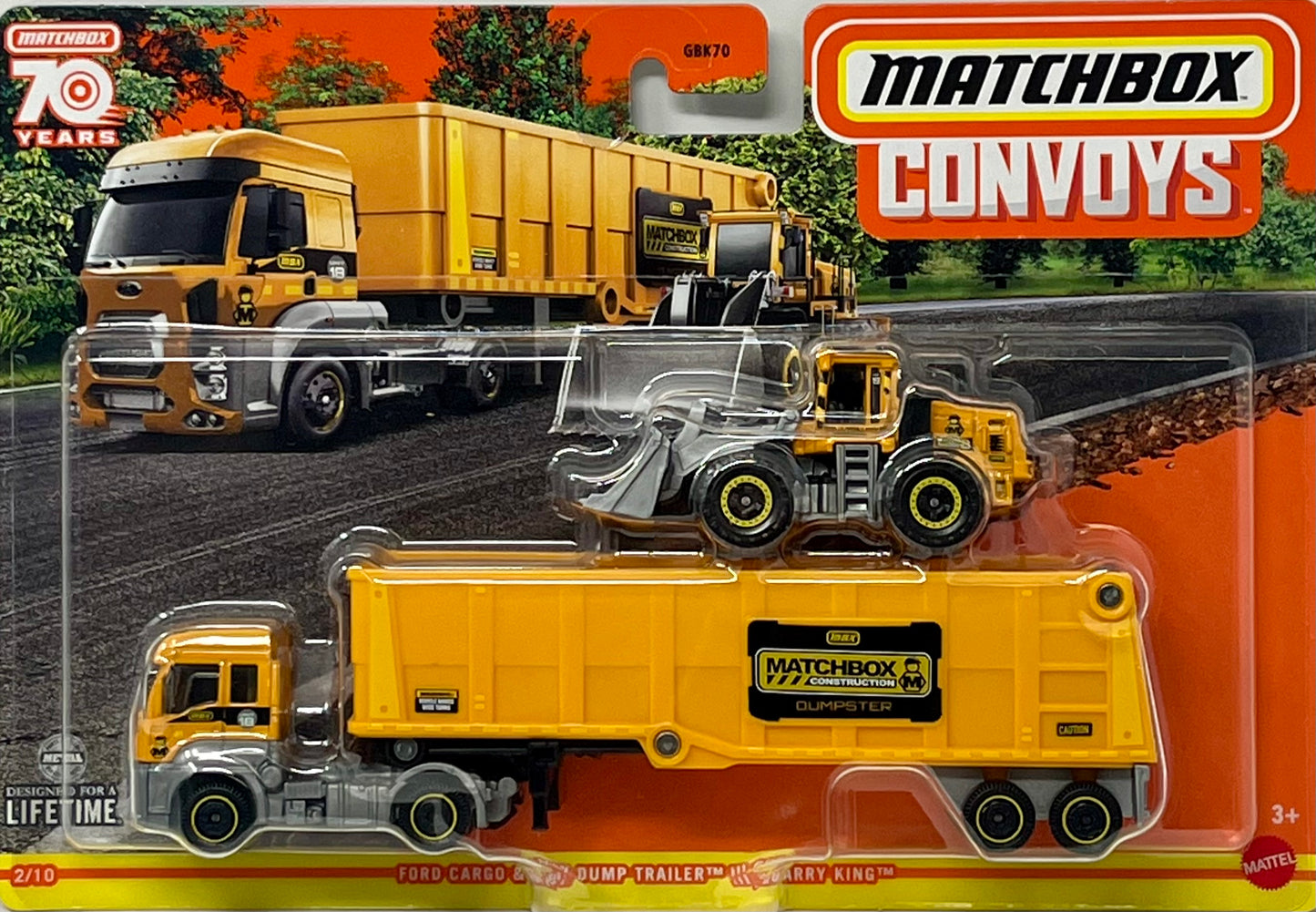 Matchbox Convoys Ford Cargo MBX Dump Trailer Quarry King 1:64 Diecast Truck