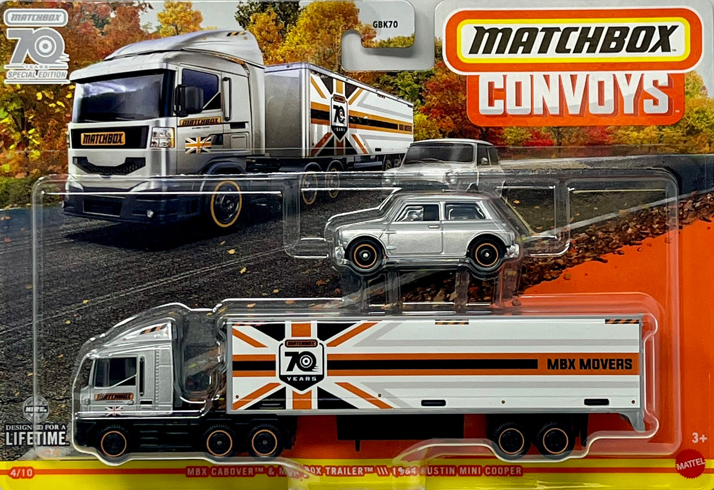 Matchbox Convoys Cabover Box Trailer & 1964 Austin Mini Cooper