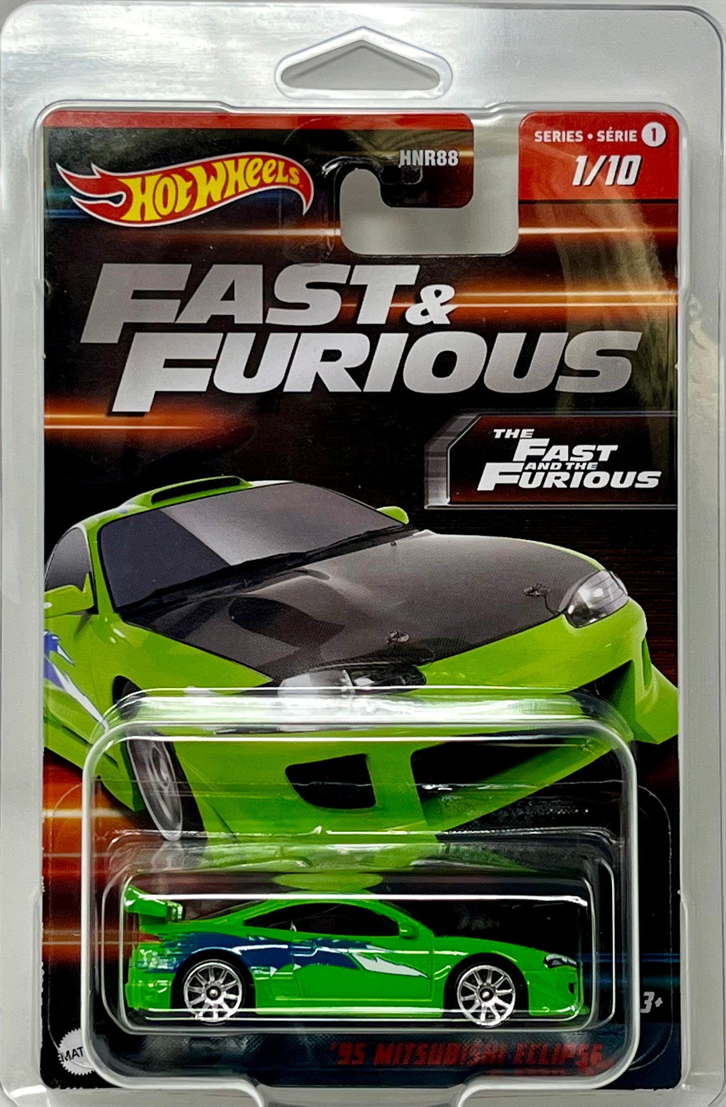 Hot Wheels-95 Mitsubishi Eclipse - The Fast and The Furious (1/10)