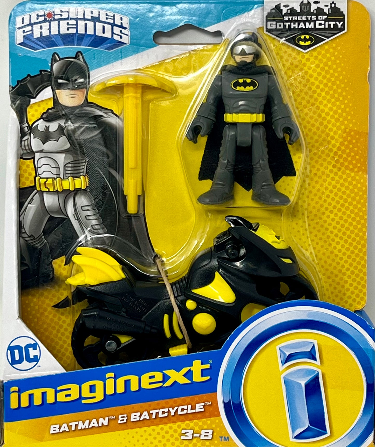 Imaginext DC Super Friends Streets of Gotham City Batman & Batcycle