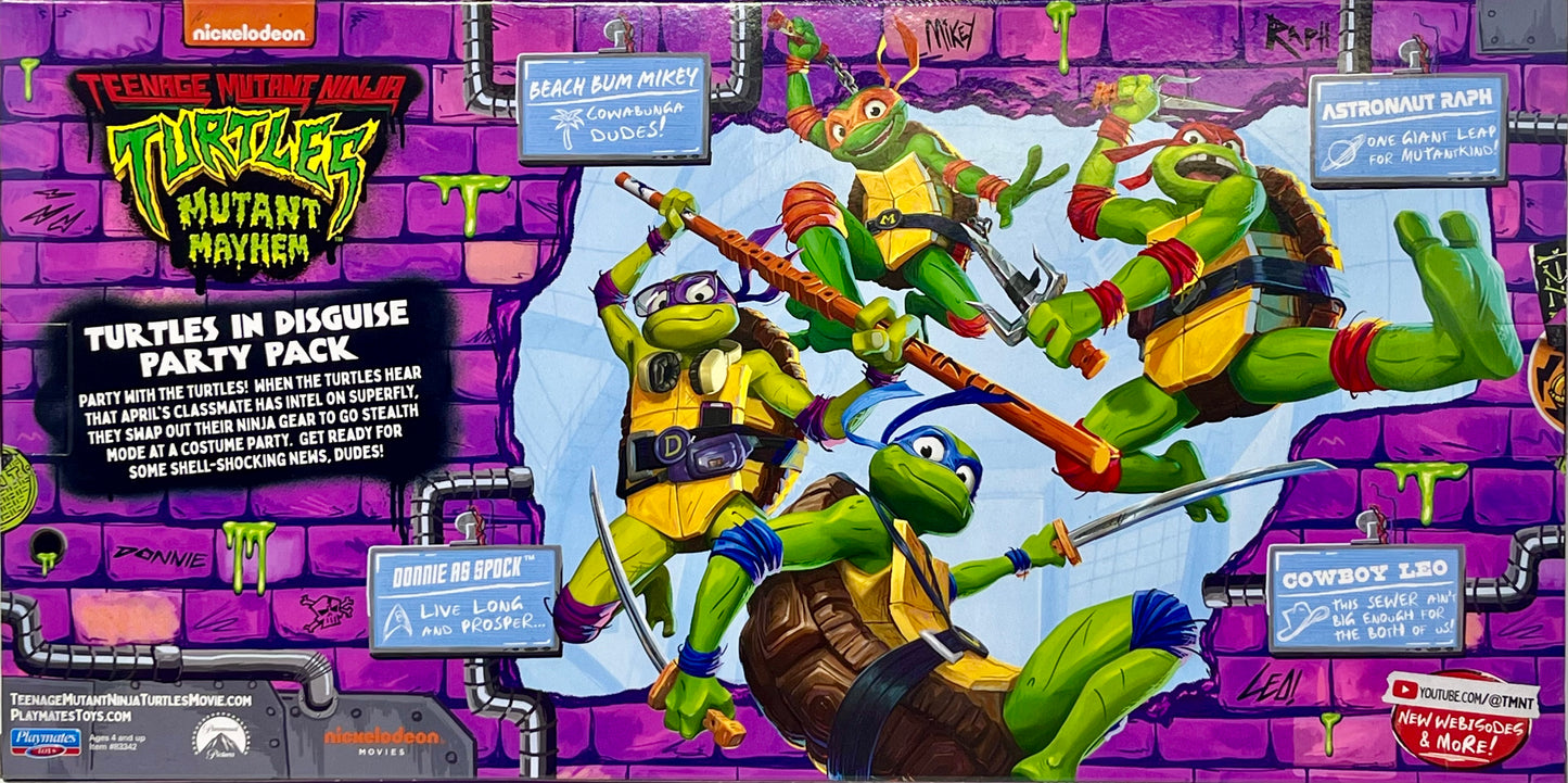 Teenage Mutant Ninja Turtles Mutant Mayhem: Turtles in Disguise Party Pack