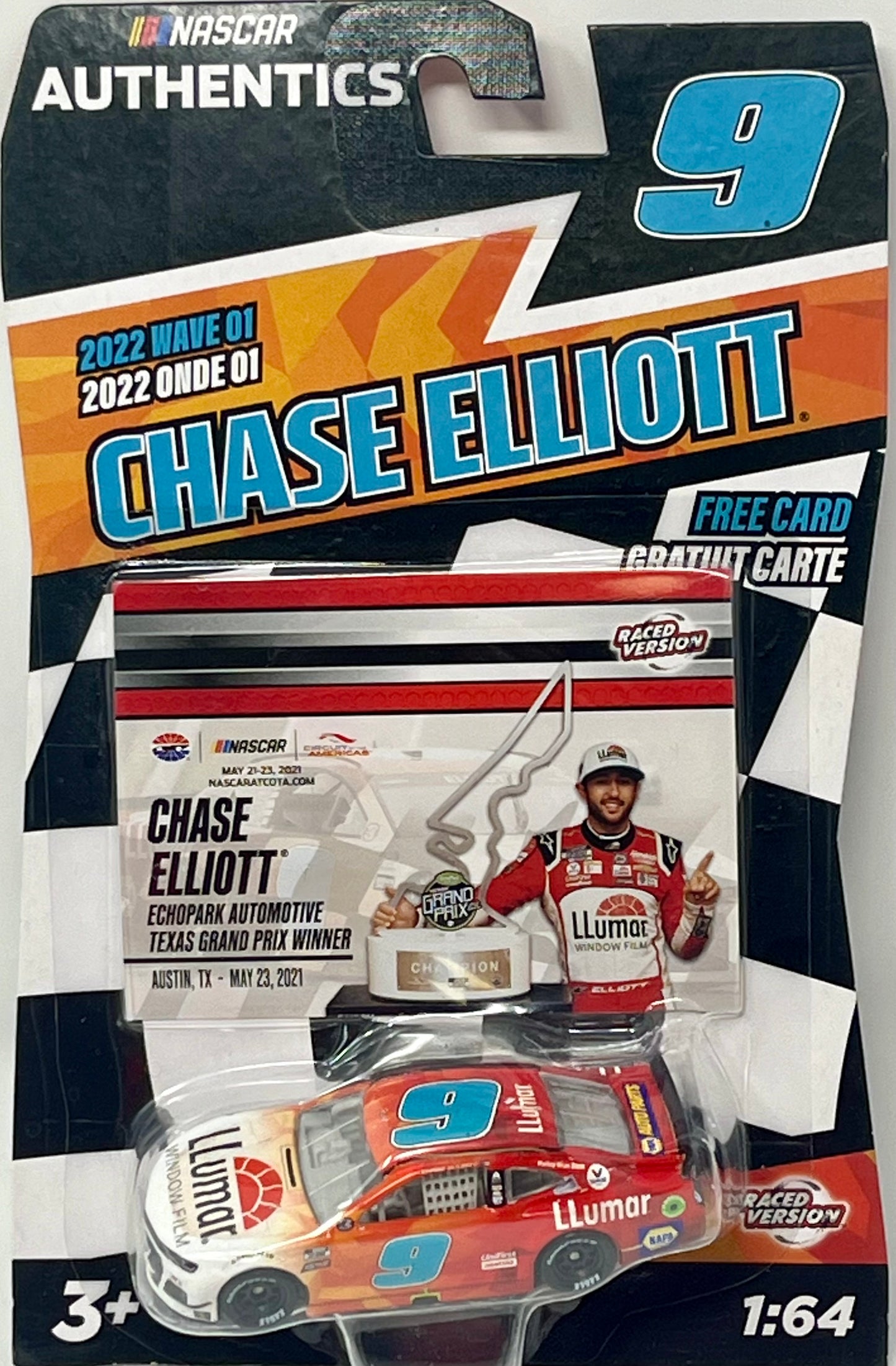 NASCAR Authentics Chase Elliott #9 2022 Wave 01 Llumar Window Film