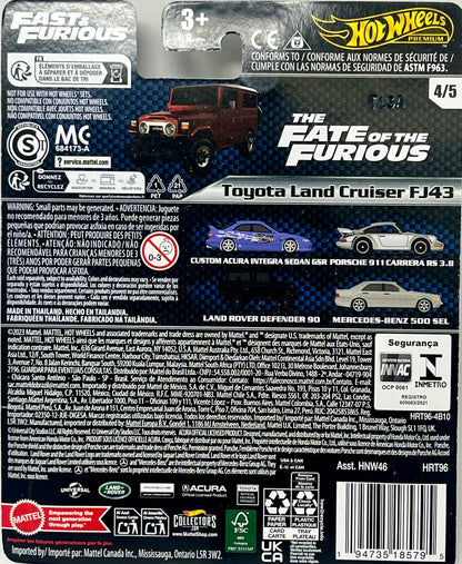 Hot Wheels Premium Fast & Furious Toyota Land Cruiser FJ43