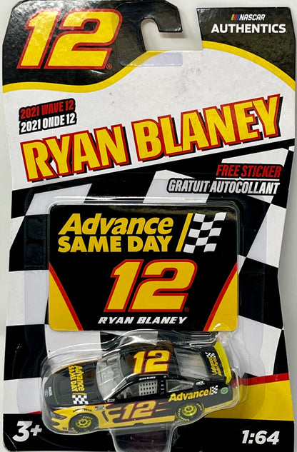 Nascar Authentics RYAN BLANEY Advance Same Day 1:64 2021 Wave 12 Lionel