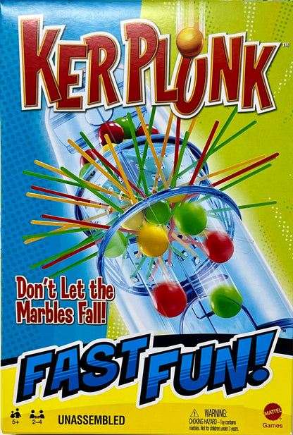 KerPlunk  "Don't Let The Marbles Fall" Mattel Marble Travel Size Game Ages 5+