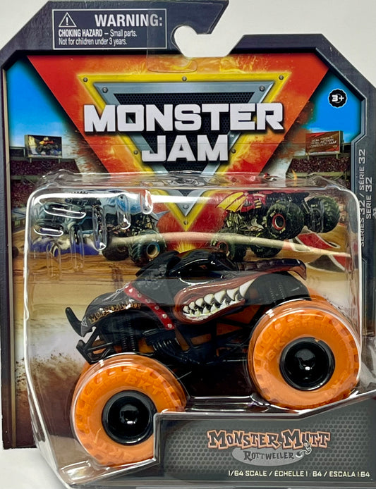 Spin Master Monster Jam Mutt Rottweiler  Series 32 Truck 1:64 Scale 3+