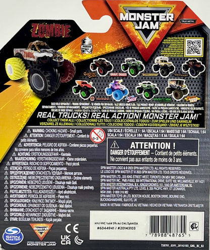 Monster Jam ZOMBIE Series 33 Multi-Colored Tires 1:64 Scale