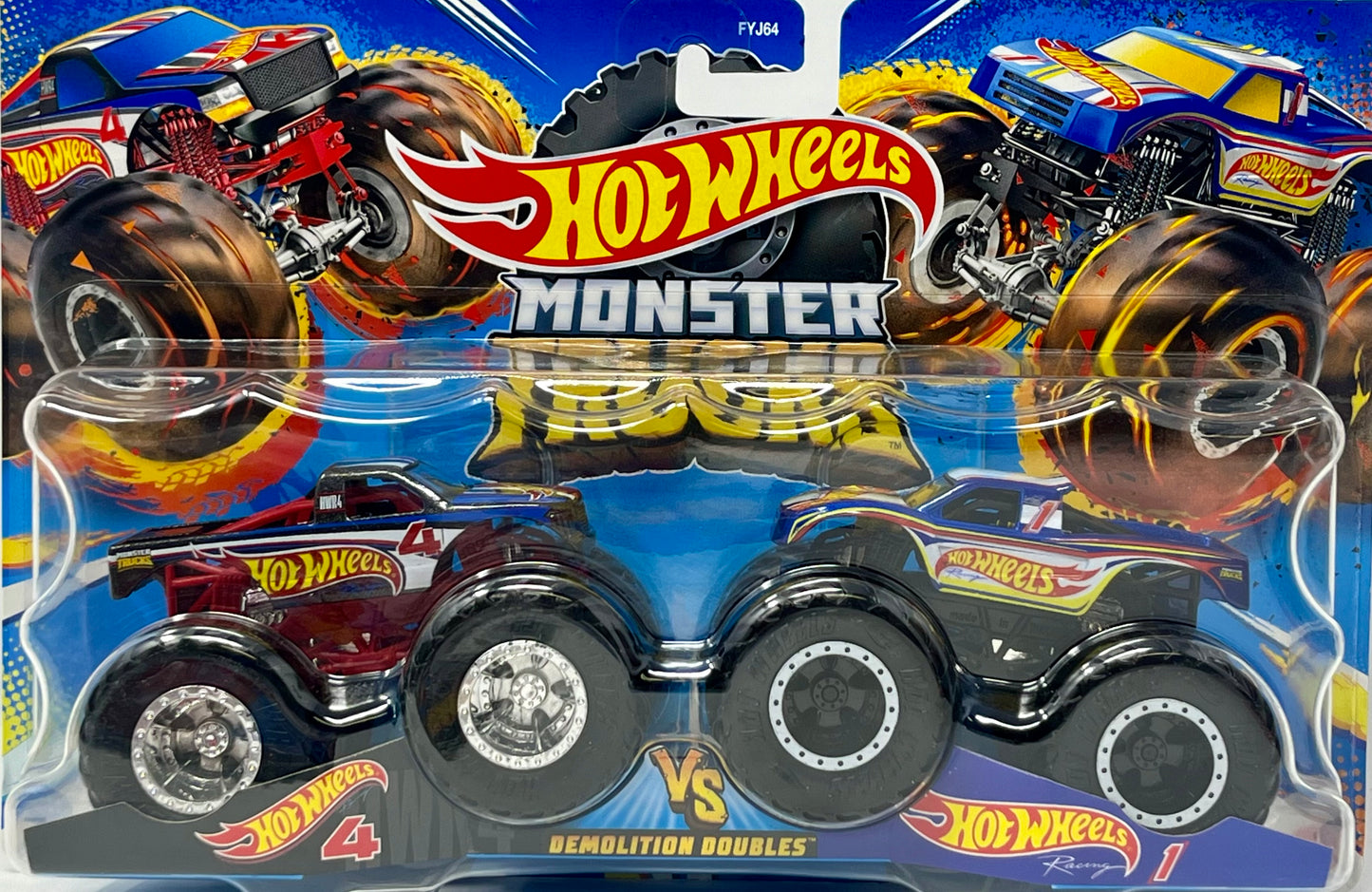 Hot Wheels Monster Trucks Demolition Doubles Hot Wheels 4 VS Hot Wheels 1