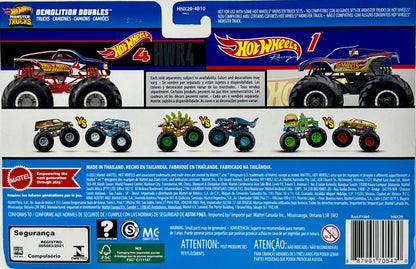 Hot Wheels Monster Trucks Demolition Doubles Hot Wheels 4 VS Hot Wheels 1