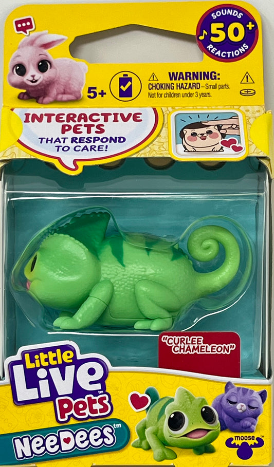 Little Live Pets NeeDees Curlee Chameleon Interactive Pet