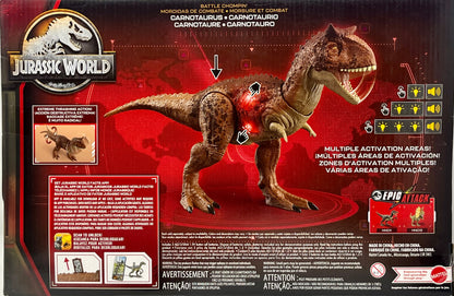 Jurassic World Battle Chompin' Carnotaurus Epic Attack Extreme Thrashing