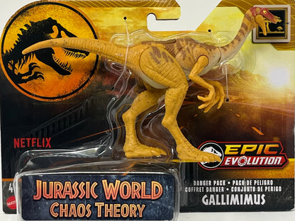 Jurassic World Chaos Theory Epic Evolution Danger Pack Gallimimus