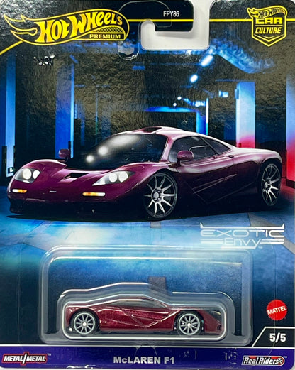 Hot Wheels Premium Car Culture Exotic Envy McLaren F1 5/5