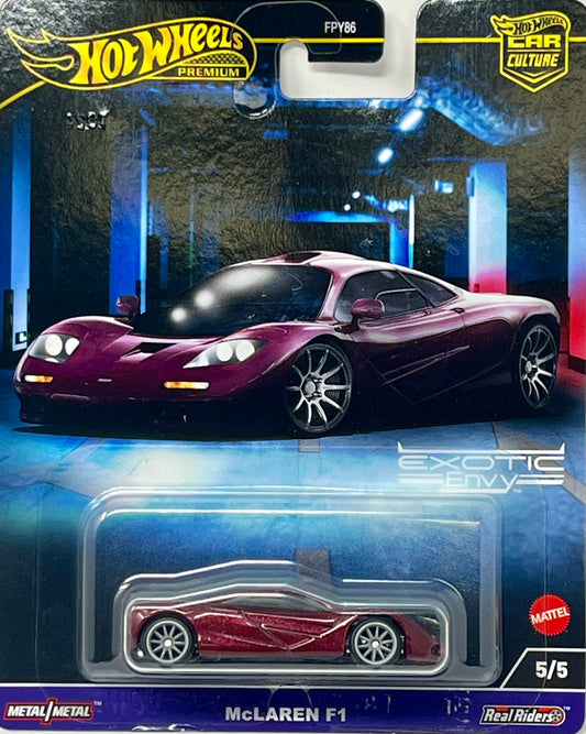 Hot Wheels Premium Car Culture Exotic Envy McLaren F1 5/5