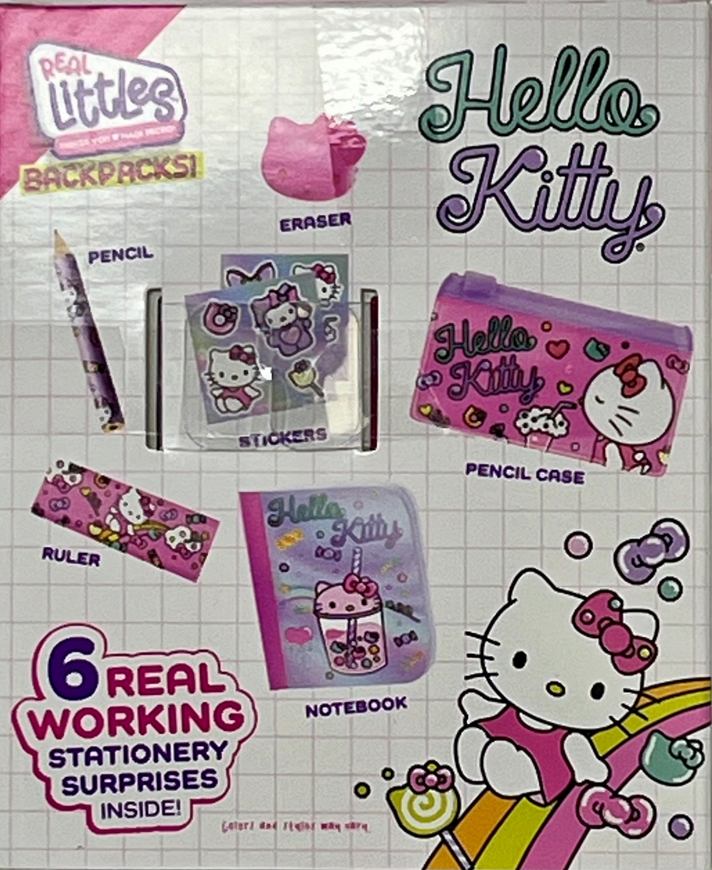 Real Littles Hello Kitty & Friends Mini Backpack 6 Stationary Surprises