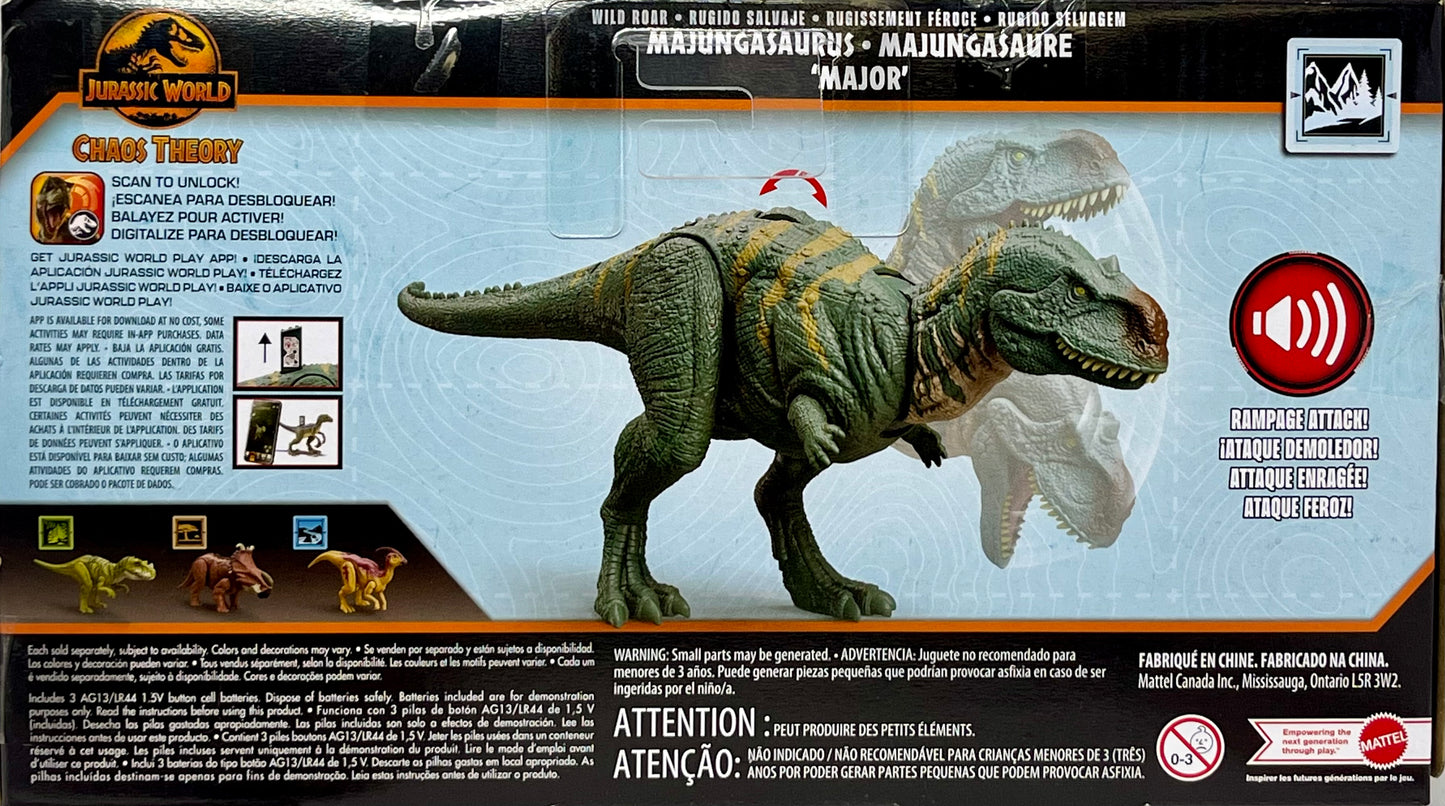 Jurassic World Chaos Theory Wild Roar Majungasaurus ‘Major’