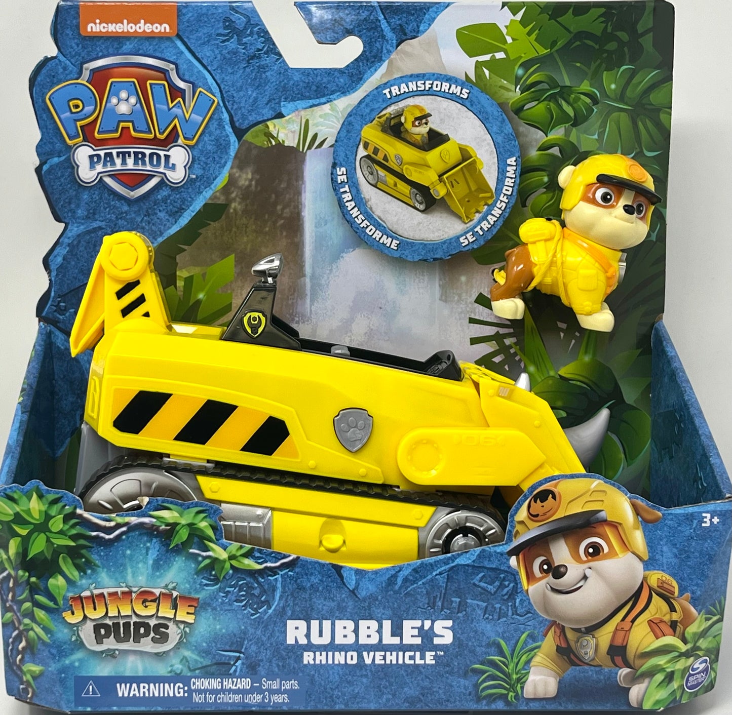 Paw Patrol Rubble's Rhino Vehicle Jungle Pups Nickelodeon