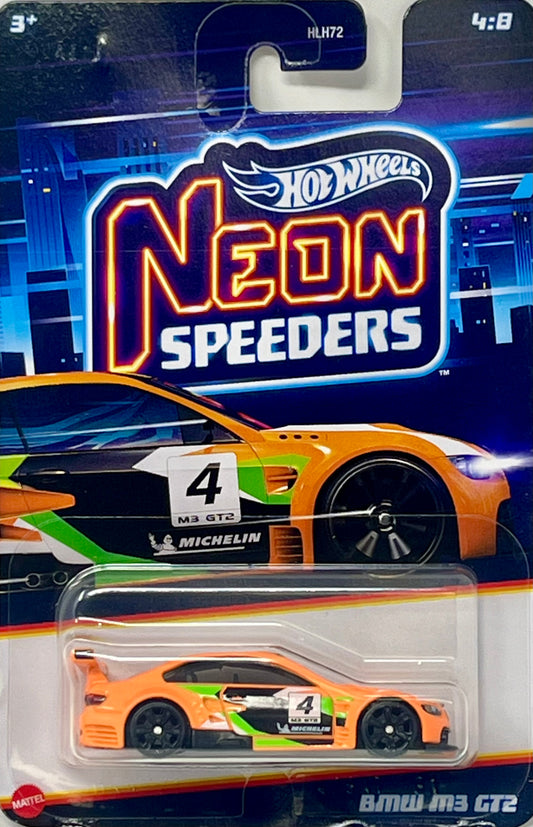 Hot Wheels Neon Speeders 4/8 BMW M3 GT2 Orange