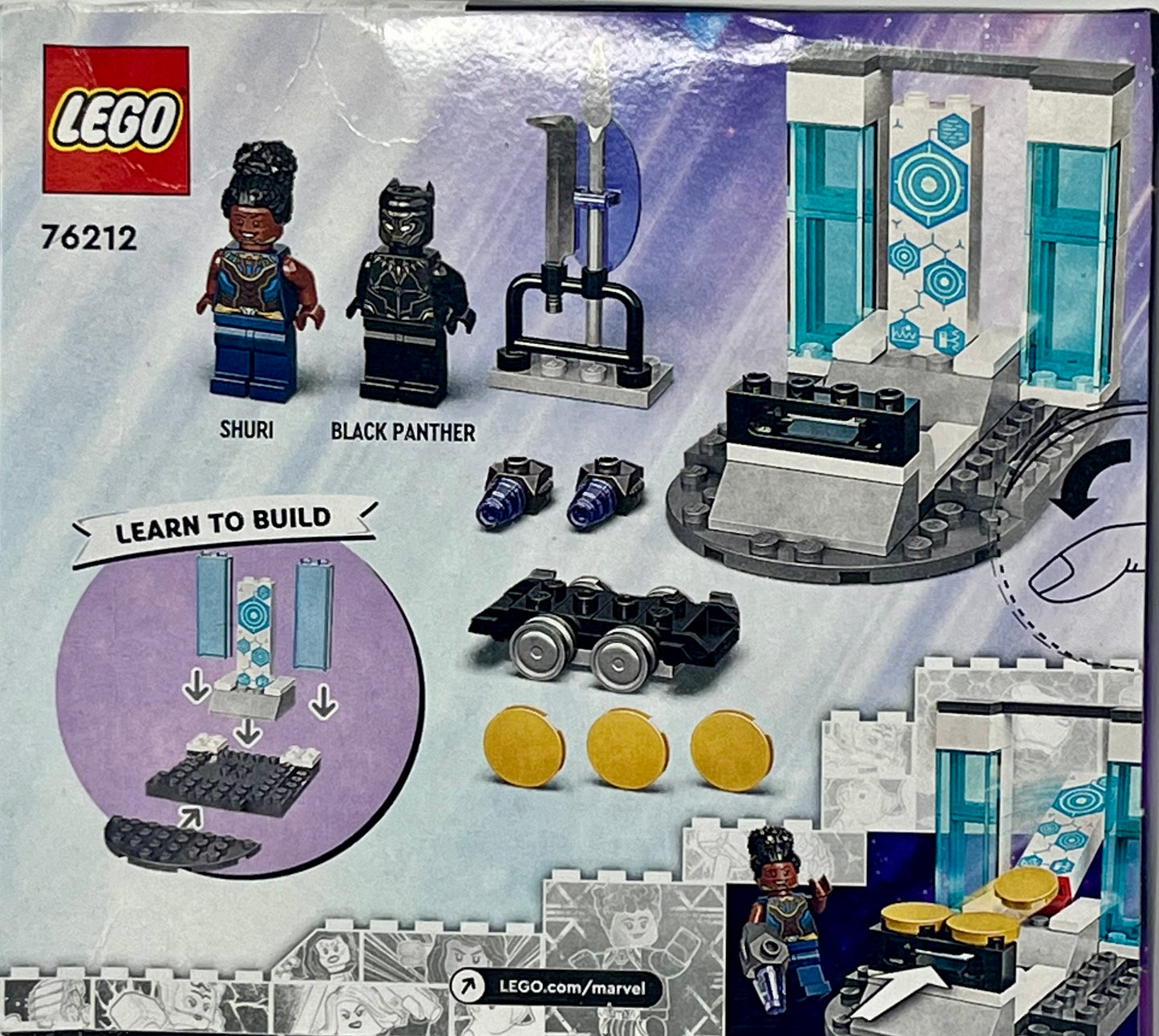 Lego Marvel Studios Black Panther 58 PCs Shuri's Lab #76212