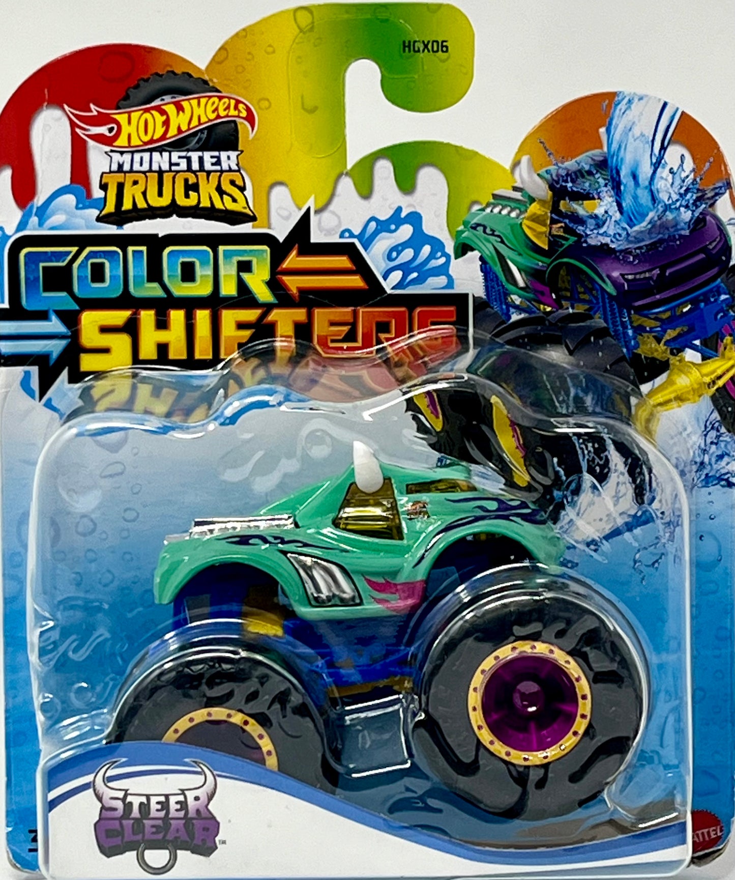 Hot Wheels Monster Trucks Color Shifters Steer Clear 1:64