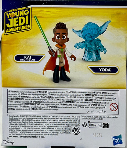 Star Wars Young Jedi Adventures KAI Bright star Hologram Yoda 2 Figure Pack