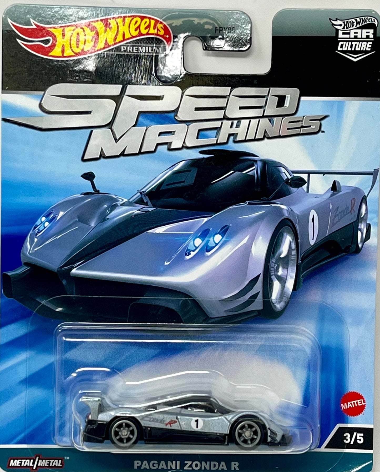 Hot Wheels Premium Car Culture Speed Machines PAGANI ZONDA R