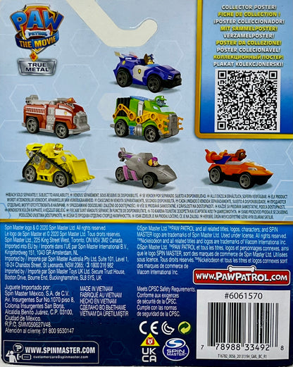 Paw Patrol The Movie True Metal Die-Cast Vehicle 1:55 Scale - Chase