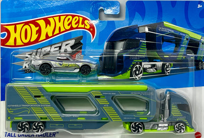 Hot Wheels Super Rigs Tall Order Hauler Green and Gray