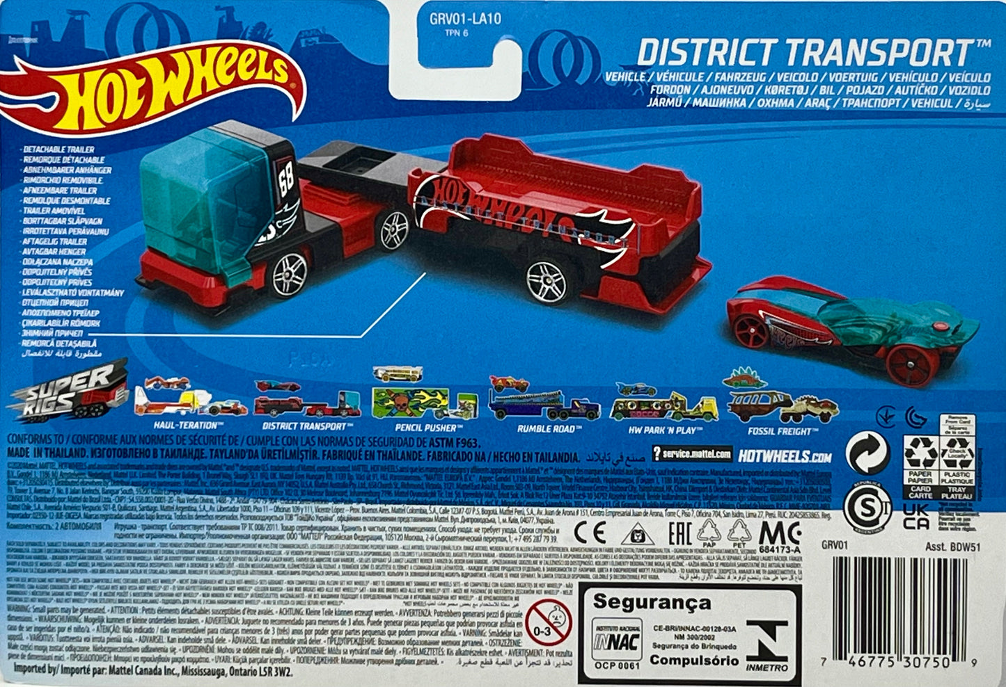 Hot Wheels Super Rigs District Transport