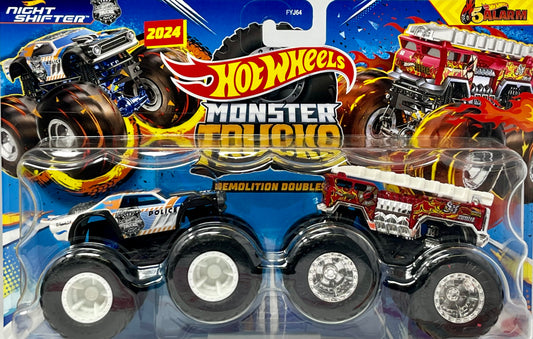 Hot Wheels Monster Trucks Night Shifter vs 5 Alarm