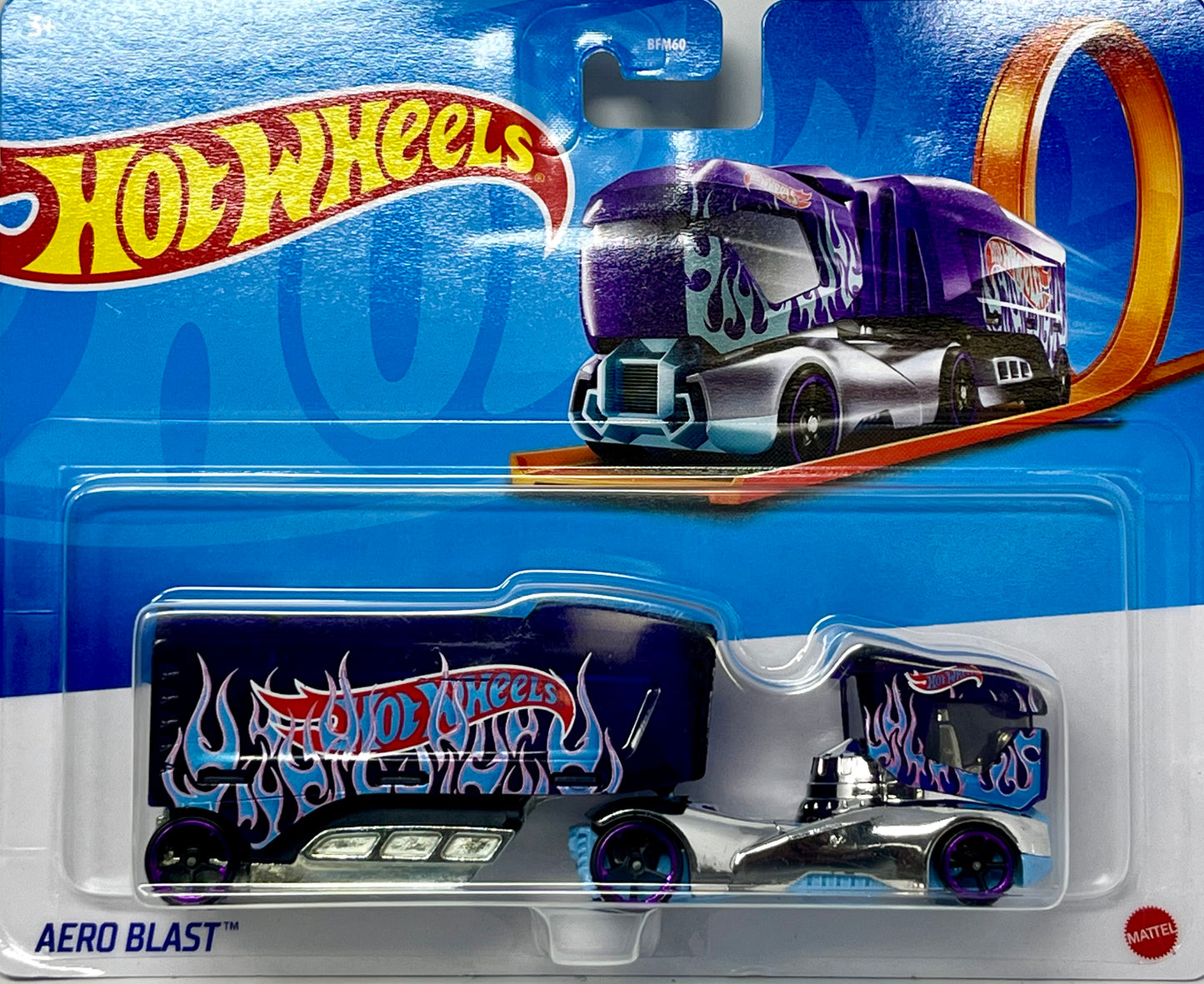 Hot Wheels Aero Blast Purple Flames