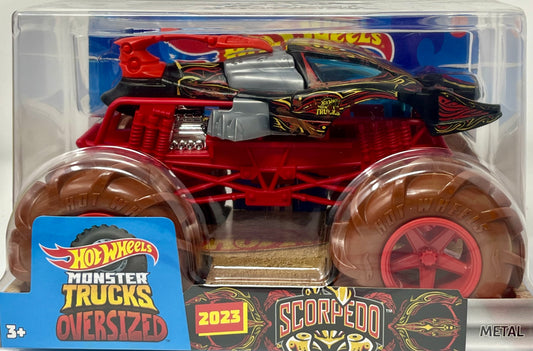 Hot Wheels Monster Trucks Scorpedo Black & Red