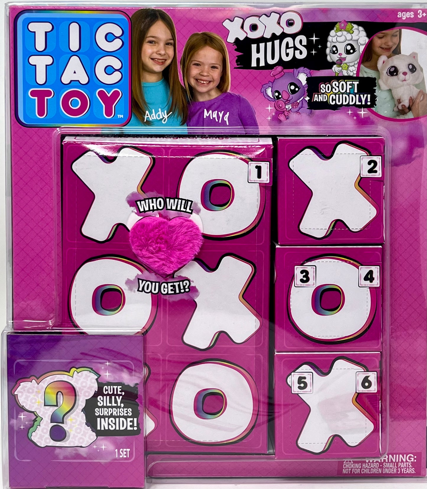 Tic Tac Toy XOXO HUGS Pink Blind Pack Large Plush