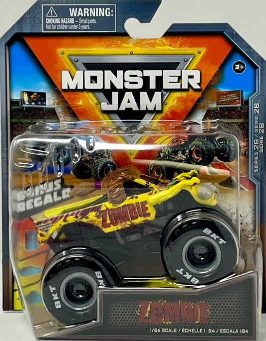 Monster Jam 2022 Spin Master 1:64 Diecast Truck with Bonus Accessory: World Finals Zombie