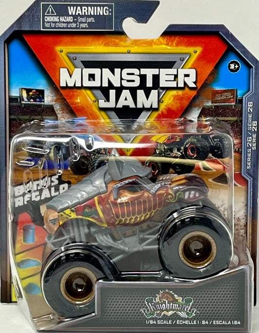 Monster Jam 2022 Spin Master 1:64 Diecast Truck with Bonus Accessory: Crazy Creatures Knightmare