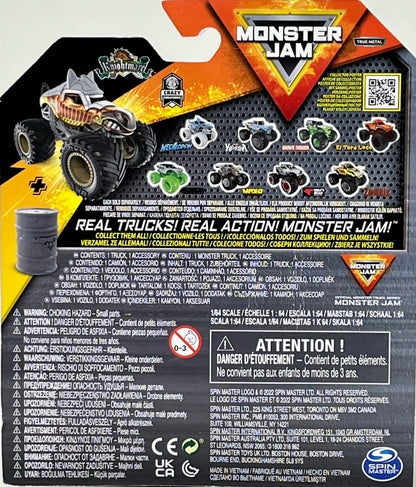 Monster Jam 2022 Spin Master 1:64 Diecast Truck with Bonus Accessory: Crazy Creatures Knightmare